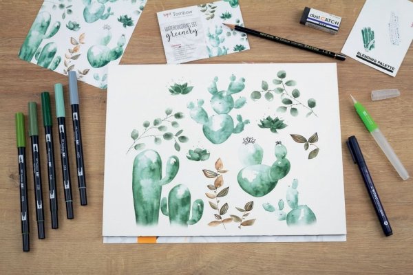 Tombow Set za akvarel Greenery