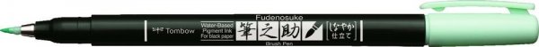 Tombow Flomaster s vrhom u obliku kista Fudenosuke pastel za crni papir, light green