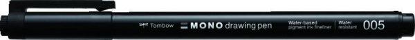 Tombow Set MONO drawing pen Fine, 4 komada: 005 (cca 0,2 mm), 01 (cca 0,25 mm), 03 (cca 0,35 mm), 05 (cca 0,45 mm)