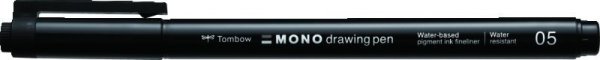 Tombow Set MONO drawing pen Fine, 4 komada: 005 (cca 0,2 mm), 01 (cca 0,25 mm), 03 (cca 0,35 mm), 05 (cca 0,45 mm)