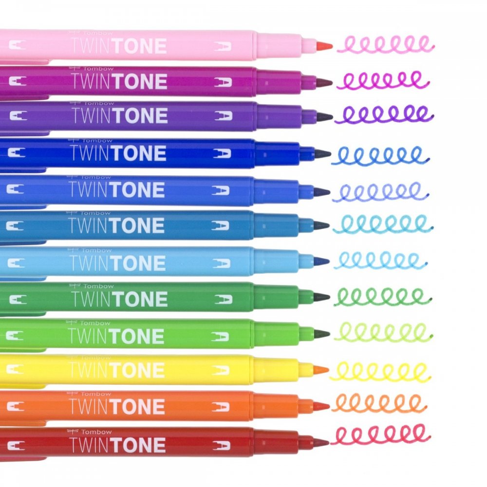 Tombow Set obostranih flomastera TwinTone, Rainbow