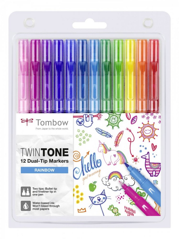Tombow Set obostranih flomastera TwinTone, Rainbow