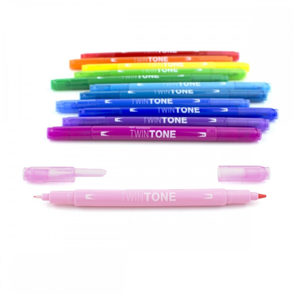 Tombow Set obostranih flomastera TwinTone, Rainbow