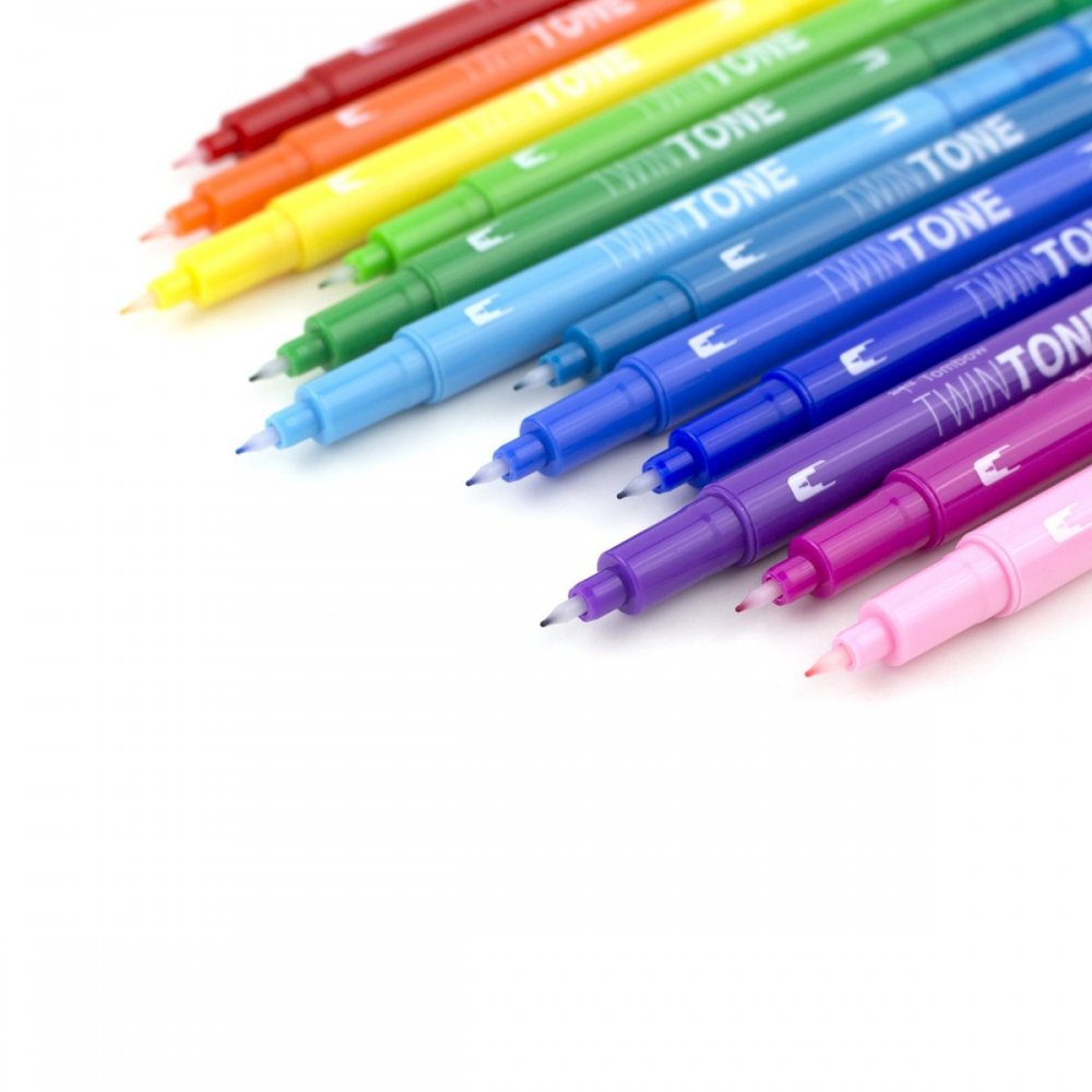 Tombow Set obostranih flomastera TwinTone, Rainbow