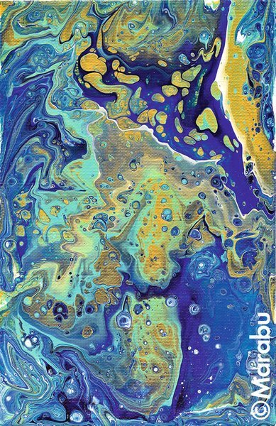 Marabu Zestaw Pouring Mix Ocean 4 x 60ml