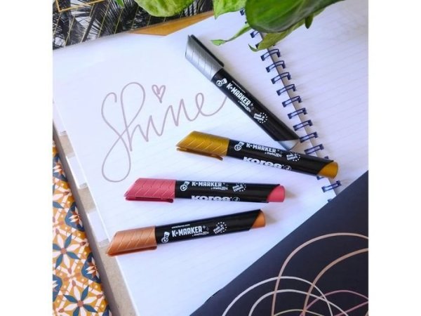 Kores Kreativní akrylový popisovač K-marker Creative set 4 ks, zlatá, stříbrná, měděná, bílá