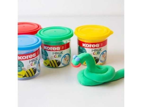 Kores Lehká modelovací hmota Magik Clay 40 g – žlutá