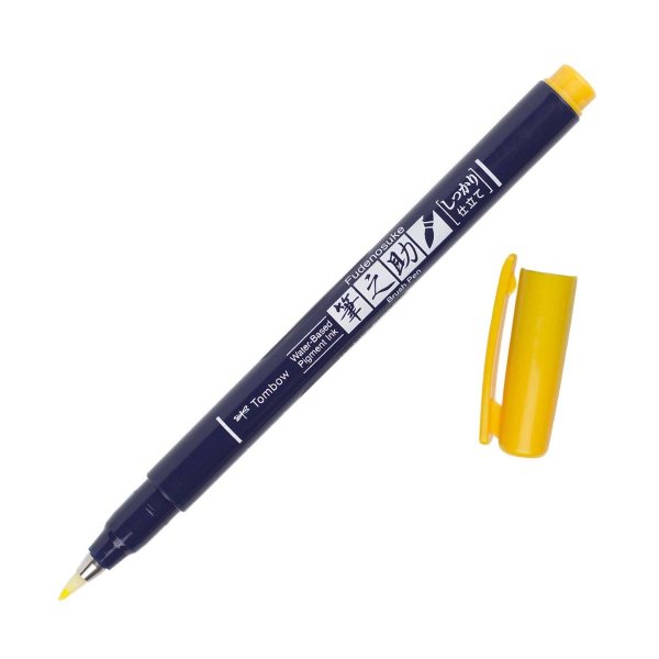 Tombow Flomaster Fudenosuke, yellow