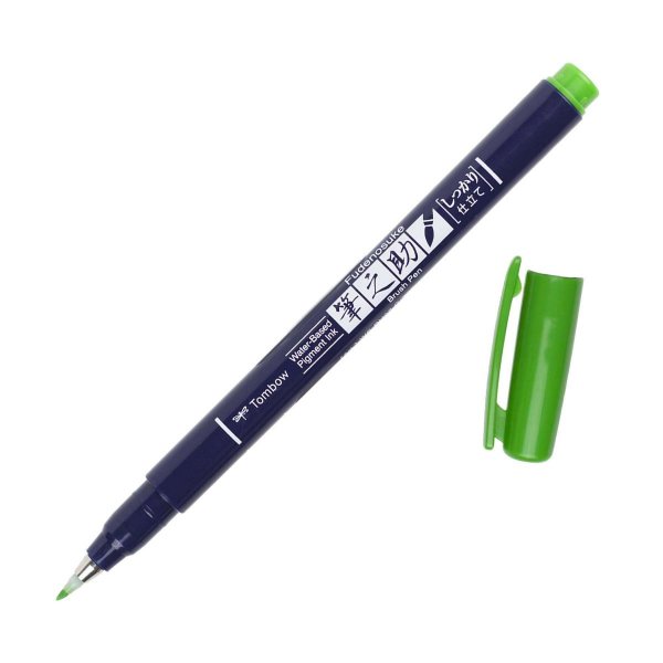 Tombow Flomaster Fudenosuke, green