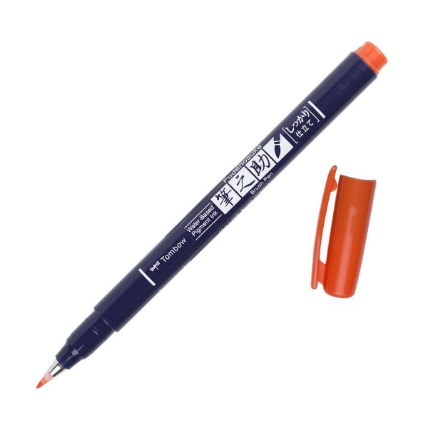 Tombow Flomaster Fudenosuke, orange