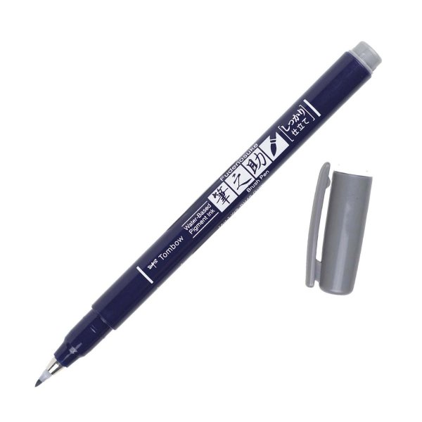 Tombow Flomaster Fudenosuke, grey