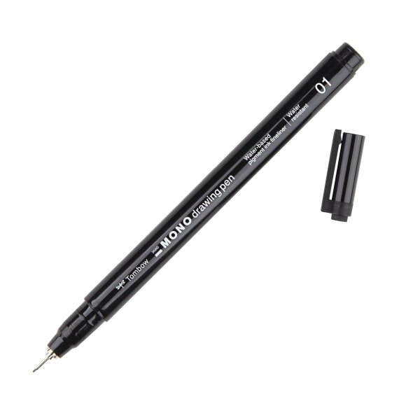 Tombow Set MONO drawing pen Fine, 4 komada: 005 (cca 0,2 mm), 01 (cca 0,25 mm), 03 (cca 0,35 mm), 05 (cca 0,45 mm)
