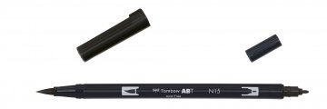 Tombow Obostrani flomaster ABT Dual Brush Pen, black