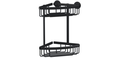 Aluxx Black, rohový košík dvoupatrový 40507