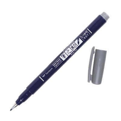 Tombow Flomaster Fudenosuke, grey