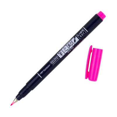 Tombow Flomaster Fudenosuke, neon pink