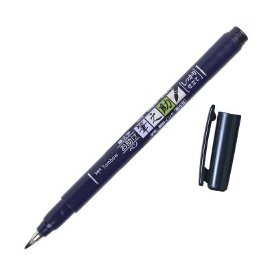 Tombow Flomaster Fudenosuke, tvrdoća 1 (hard), black