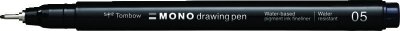 Tombow Fineliner MONO drawing pen, širina traga: 05 (cca 0,45 mm), crna boja, pojedinačno